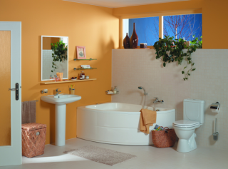 Santek Майорка XL 160х95 L асимметричная белая 1WH111991